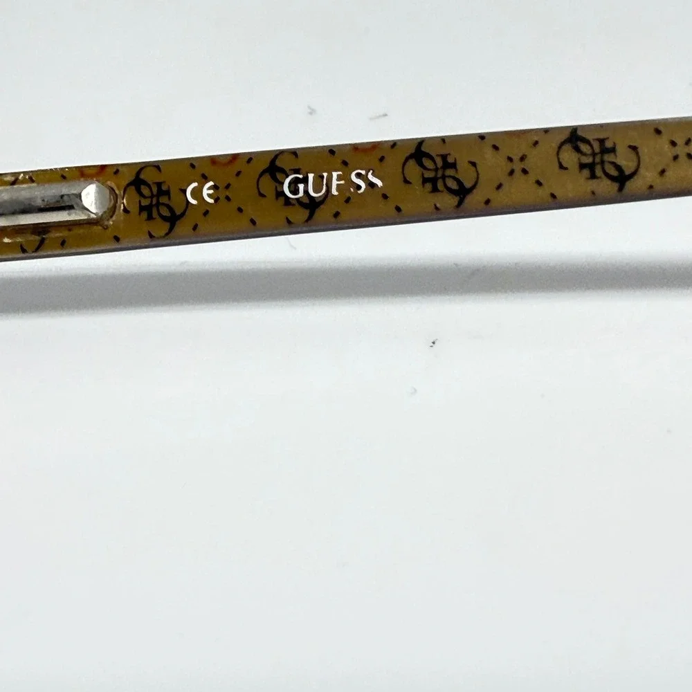Guess GU1372 BRN Brown Oval Eyeglass Frames 51-17-135 Logo Temples